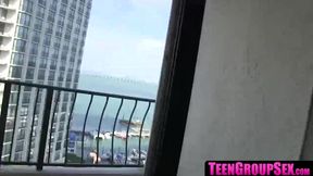 Wild teen fuck fest with big dick and hardcore action