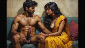 Hot pleasure desi pussy licked of married bhabhi