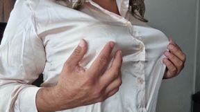 Elegant Ladies&#039; Satin Blouse