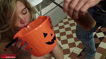 Halloween Special! (WET) Musa Martina's Devil and get a new drink, Pee, ATM, Deep, Rough, Pee in the Ass, Creampie, Swallow...