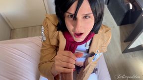 Mikasa POV Blowjob Fantasy - Slow, Wet &amp; Naughty
