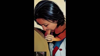 Forbidden dream Cheating Wife Gives Blowjob In Bedroom With Big Cum Load. Cartoon POV Milf