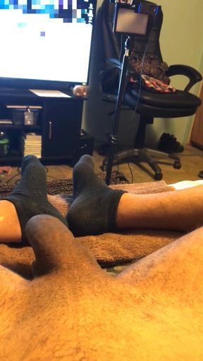 POV wet and sticky uncut cock (4K)