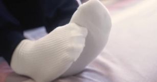 White socks ruined by my horny little gay schoolmate