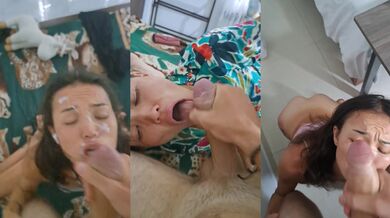 Our First Cum Loads on Asian Face