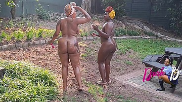 Village girls play with sex toys for the first time