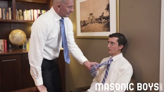 Hung suited DILF barebacks cute innocent smooth twink