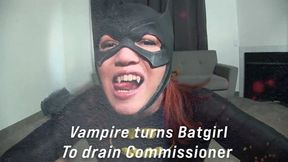 Vampire turns Batgirl to drain commissioner 06