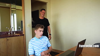 Step Dad Puts A Stop To His Step Son&#039_s Jerkathon By Filling His Hungry Holes - Jax Thirio, Jesse Bolton