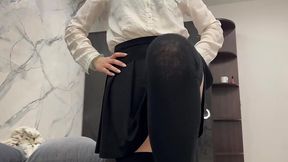 Amateur GF sucks cock and shows big tits