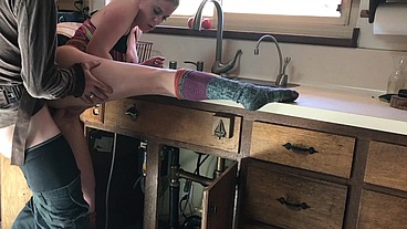 Lucky plumber fucked by teen - Erin Electra