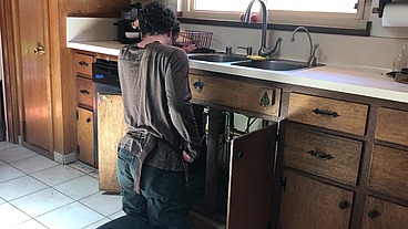 Lucky plumber fucked by teen - Erin Electra