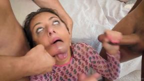 Three huge dicks for a truly insatiable little whore Gia Derza