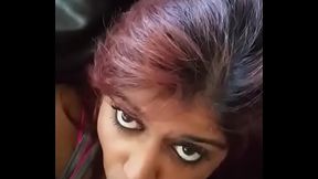 Desi Girlfrtiend Sucking in The Car