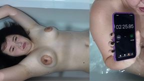 Bathtub 2:30 breath holding