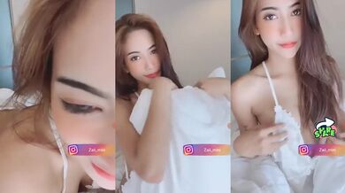 Asian babe with big tits teases solo in Thailand