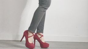 Christmas Crushing with red Heelss