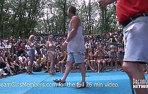 Exhibitionist Milf Wet T-shirt Contest At A Nudist Resort