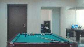 Masturbation on a Pool Table