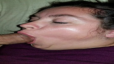 BBW Gets a DP with her Dildo and a Facial