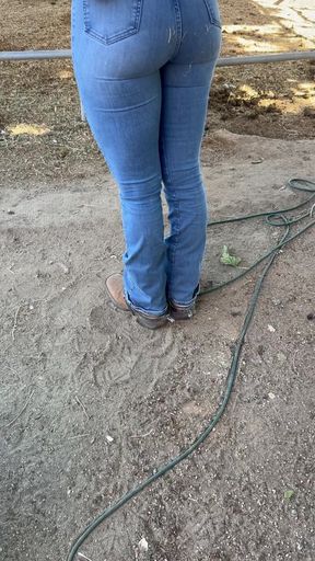Jeans and boots