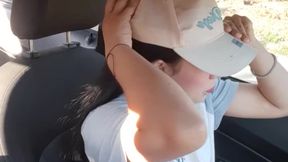 My girlfriend masturbates in my car on the way home