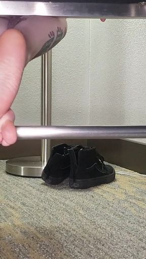 Shoe Removal and Foot Rubbing