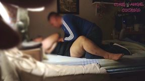 mi amante viene a casa a follarme y el cornudo solo observa