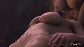 Hermaphroditism Triss drills 2 super hot blondes with her gigantic penis