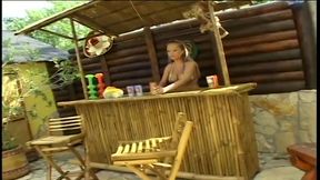 Anal Skank Takes on Two Dicks, and Drinks a Double Anal Creampie with a Straw