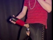 Scally Gooning getting milked