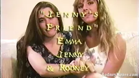 Vintage hairy girl threesome and cum sharing