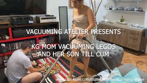REQUEST: STEP-MOM VACUUMING LEGOS AND HER STEP-SON TILL CUM