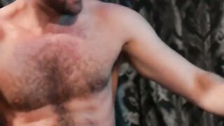 INSANE Hairy Chested Stallion Alex Hawk DEMOLISHES His Butt with a Savage Dildoраж