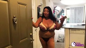 Asian BBW Miss Ling Ling takes repairman in reverse on top