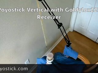 Poyostick Upright used with a Venus 2000 Masturbation Machine Hands Free