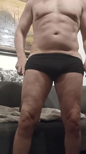 Big cumshot while riding a bottle of wine
