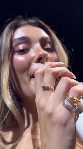 Singer performing on stage