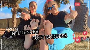 From Influencer to Foot Goddess: MiLF Domme OctoGoddess Converts Fitness Social Media Star Sara to Dirty Foot Domination, Goddess Worship and Female Supremacy 1080 Version