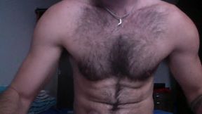 Hairy Bren Jerks Cock