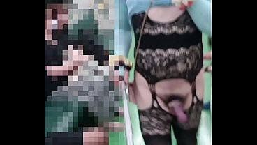 丁筱芃電車露出1