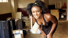 Hot Ebony Realtor  Into Rough Sex