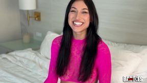 alexa chains takes my bbc in her tight little pussy and lets me creampie her