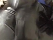 Jerking in Multiple Latex Catsuits with Big Cumshot