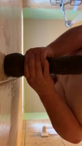 Bam balls deep in the shower.