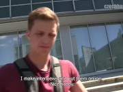 CZECH HUNTER 363 -  Muscular College Jock Gets His Ass Penetrated Raw For Cash