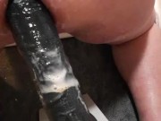 Huge BBC streches my boi pussy