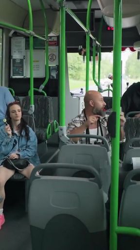 MATURE4K. FUCK ME IN THE BUS! In front of everyone...   Clip 1