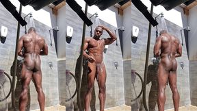 update #239 (september 21, 2022) showering outside on a nudist camping ???