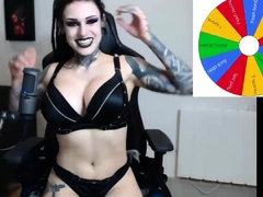 This brunette chick with nice big boobs and a pretty face is